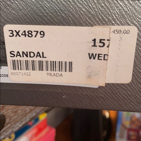 Used Prada LAME Multicolor Platino sandals - Picture 8 of 8